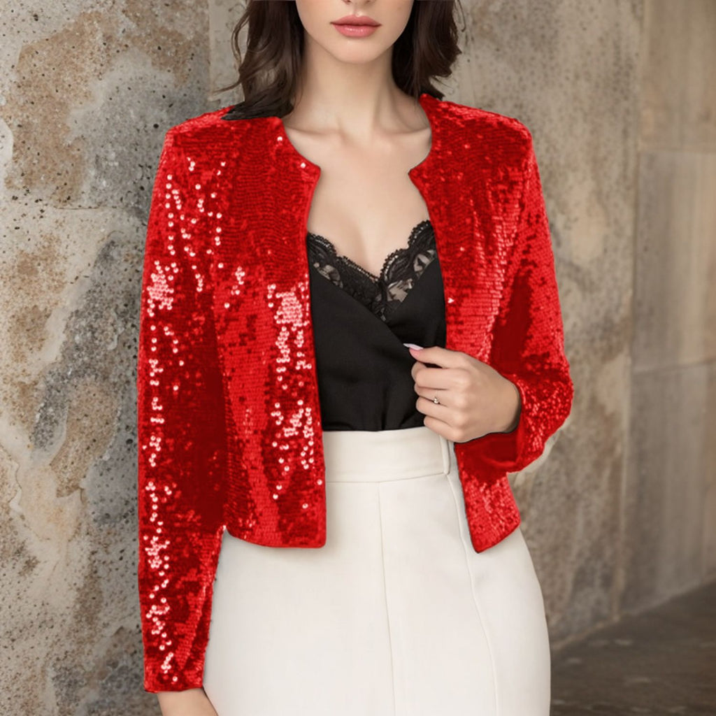 Damen Paillettenjacke im modernen Schnitt WW