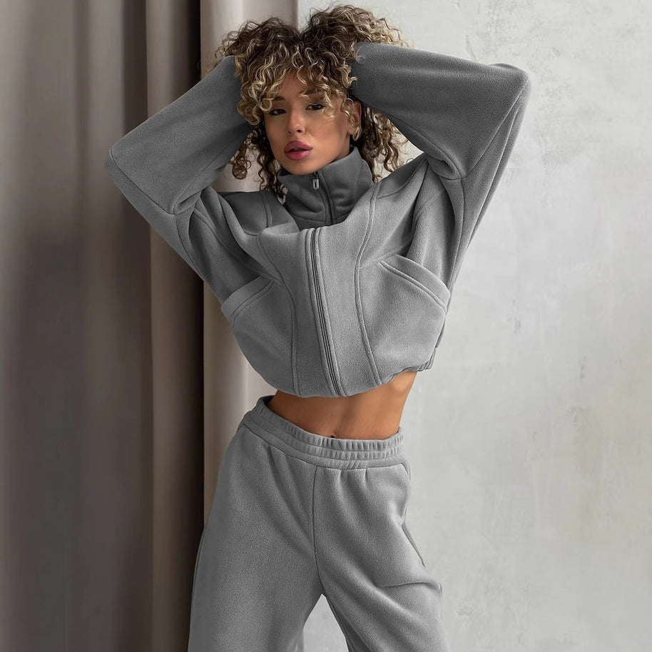 Damen bequemer und modischer Jumpsuit mit tiefem V-Ausschnitt WW