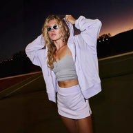 Damen sportliches Freizeit-Set mit lässiger Jacke und Rock WW