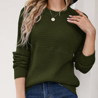 Damen Strickpullover mit lässigem Schnitt und feiner Struktur WW