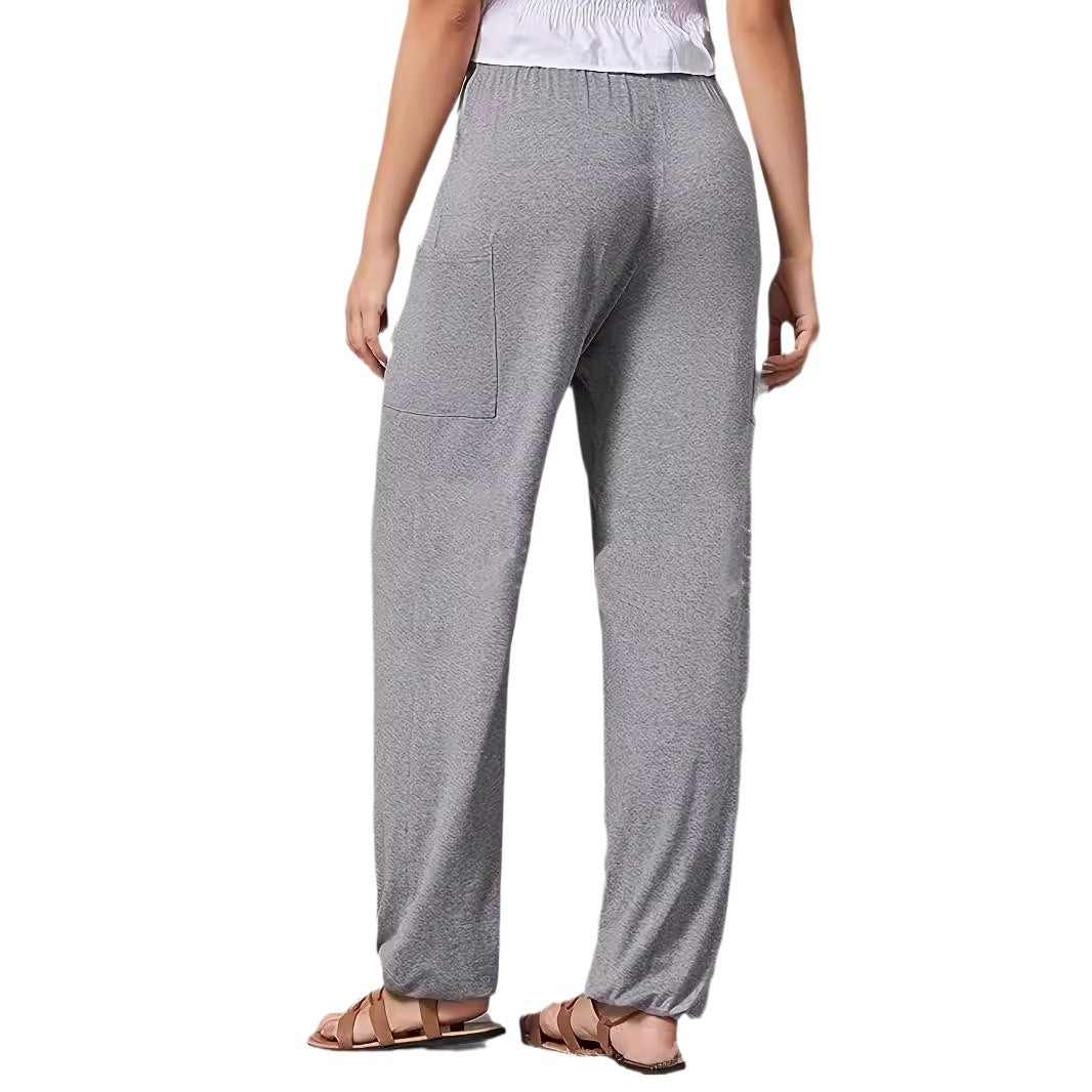 Damen Bequeme Freizeit-Hose mit praktischen Taschen und elastischem Bund WW