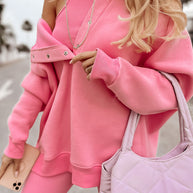 Damen Sportives Oversized Sweatshirt WW