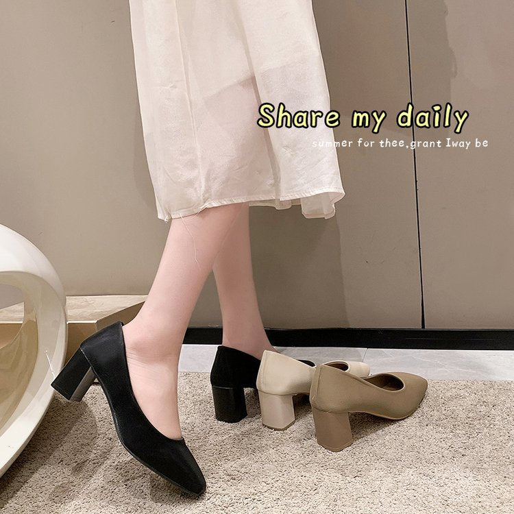 Damen Bequeme Blockabsatzpumps W&W Mode
