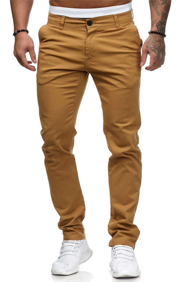Herren maßgeschneiderte Slim-Fit Chino-Hosen WW