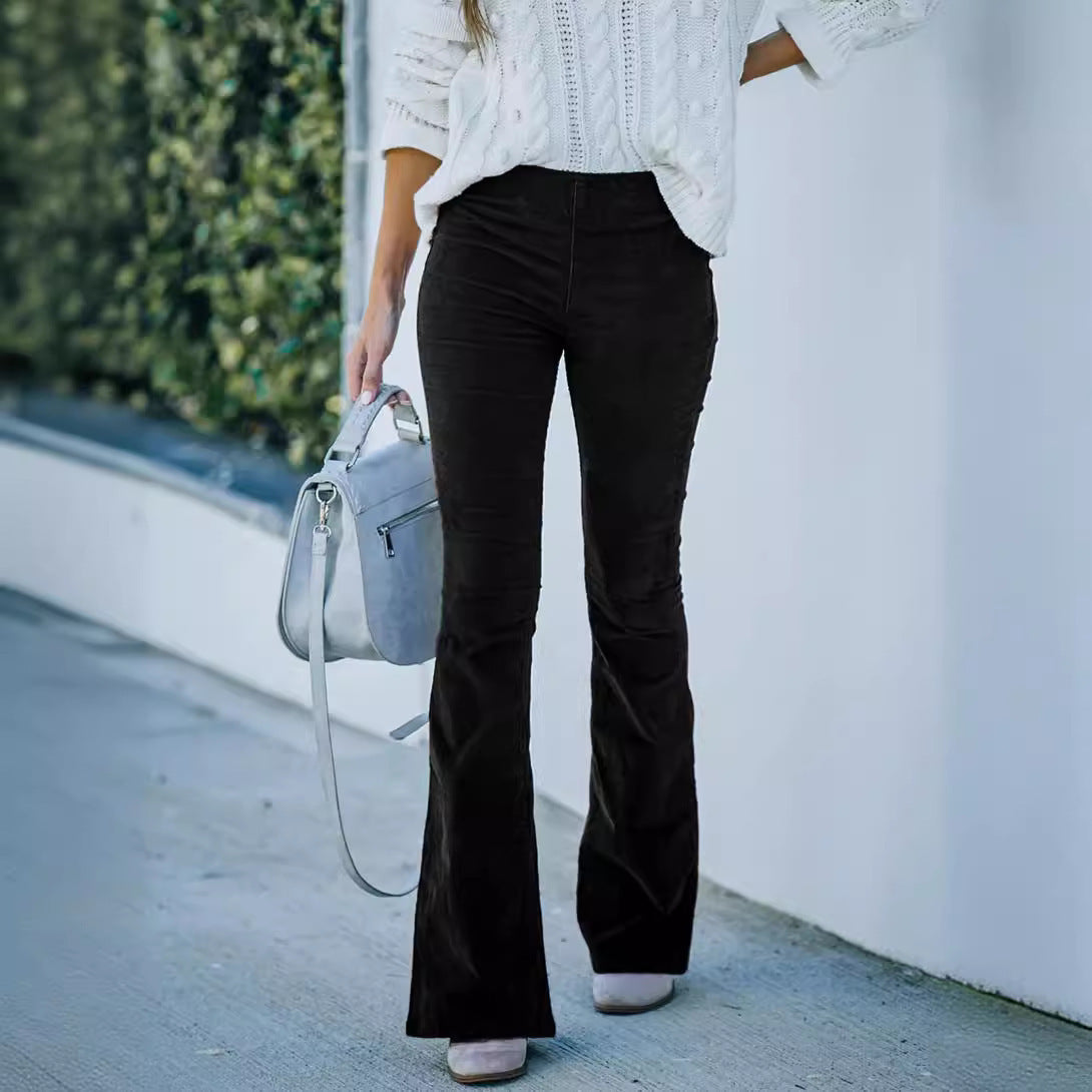 Damen ausgestellte Cord-Hosen WW