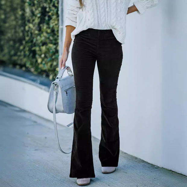 Damen ausgestellte Cord-Hosen WW