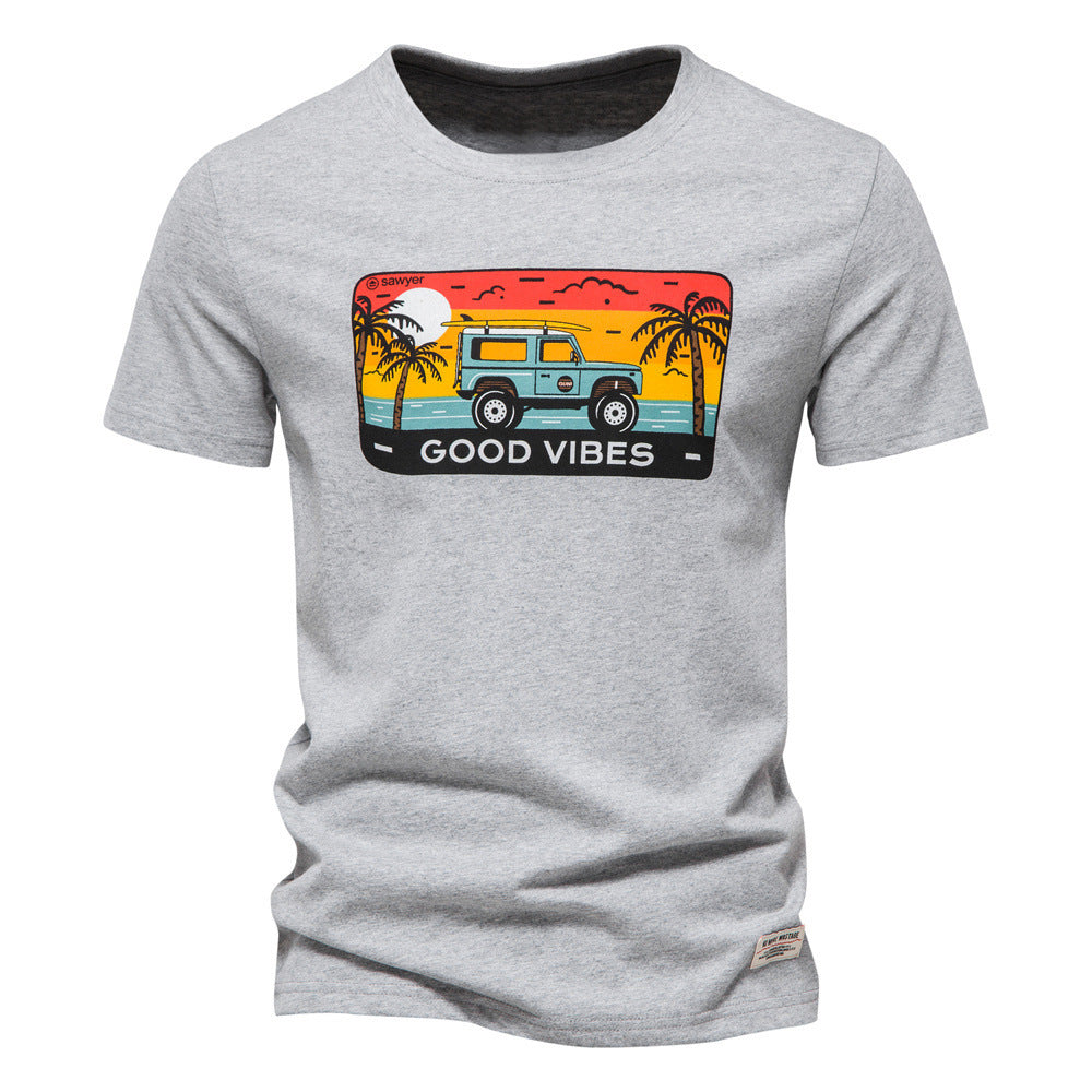 Herren T-Shirt mit retro Grafikdesign und hochwertigem Baumwollstoff WW