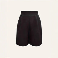 Damen Elegante High-Waist Shorts mit dekorativen Falten W&W