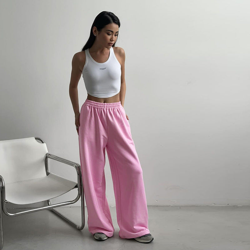 Damen lässige weite Sweatpants W&W Mode