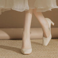 Damen Bequeme Blockabsatzpumps W&W