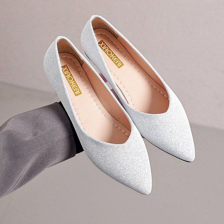 Damen elegante Ballerinas mit schickem Obermaterial und komfortabler Sohle W&W Mode