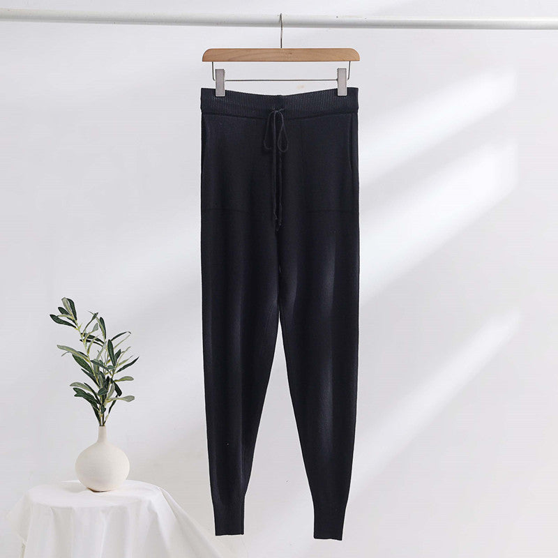 Damen bequeme und stilvolle Strickhose WW