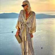 Damen Schimmernder Kaftan mit luxuriösen Details WW