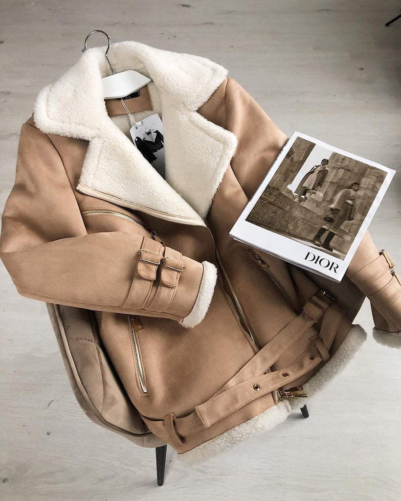 Damen Lederjacke mit kuscheligem Innenfutter WW