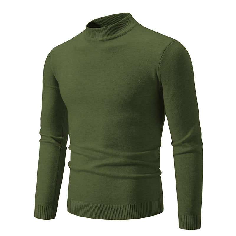 Herren Rollkragenpullover aus weichem Strickmaterial WW
