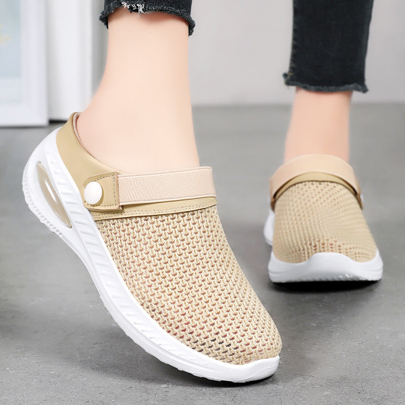 Damen Leichte Clogs mit atmungsaktivem Obermaterial und flexiblem Fußbett WW