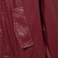 WW | Woven Faux Leder Bomberjacke