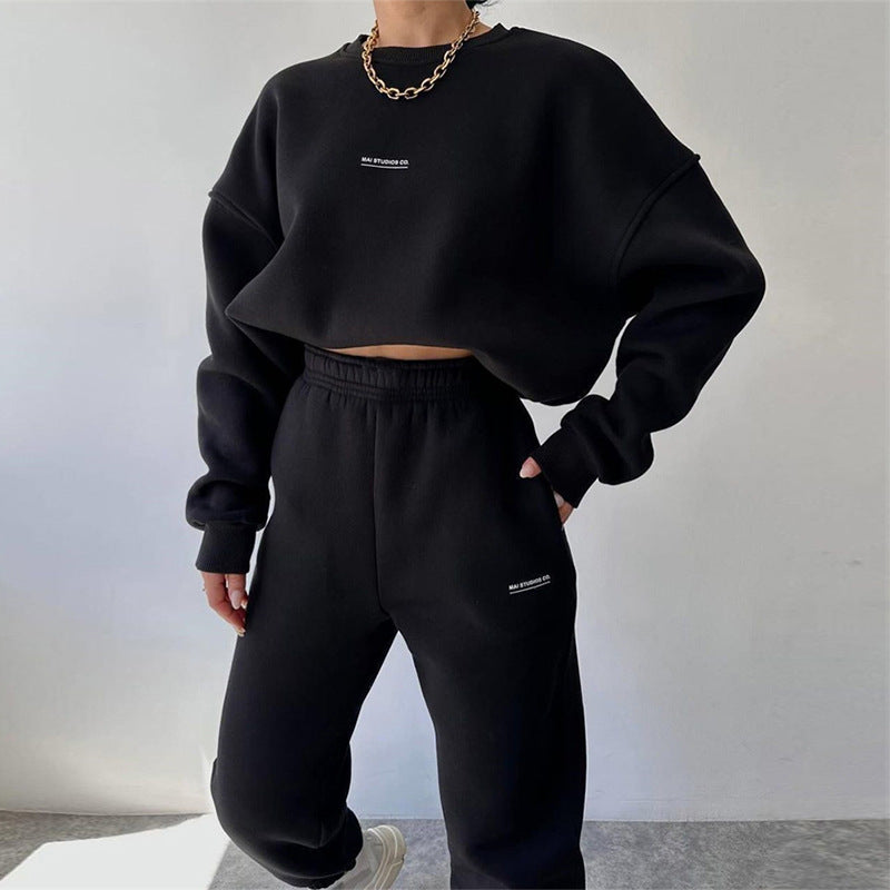 Damen sportliches Sweatset mit lockerem Schnitt WW