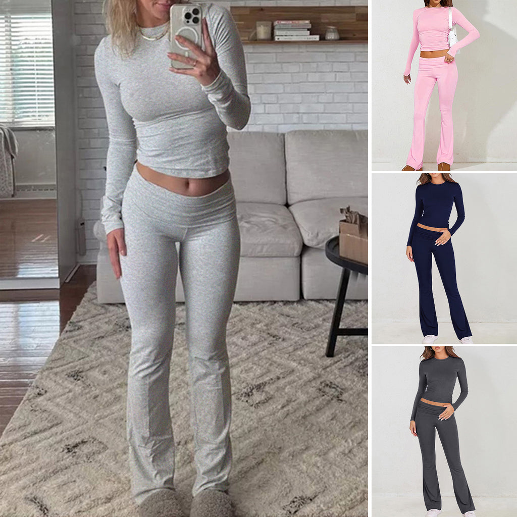 Damen Fitnessanzug mit langem Arm und weitem Bein WW
