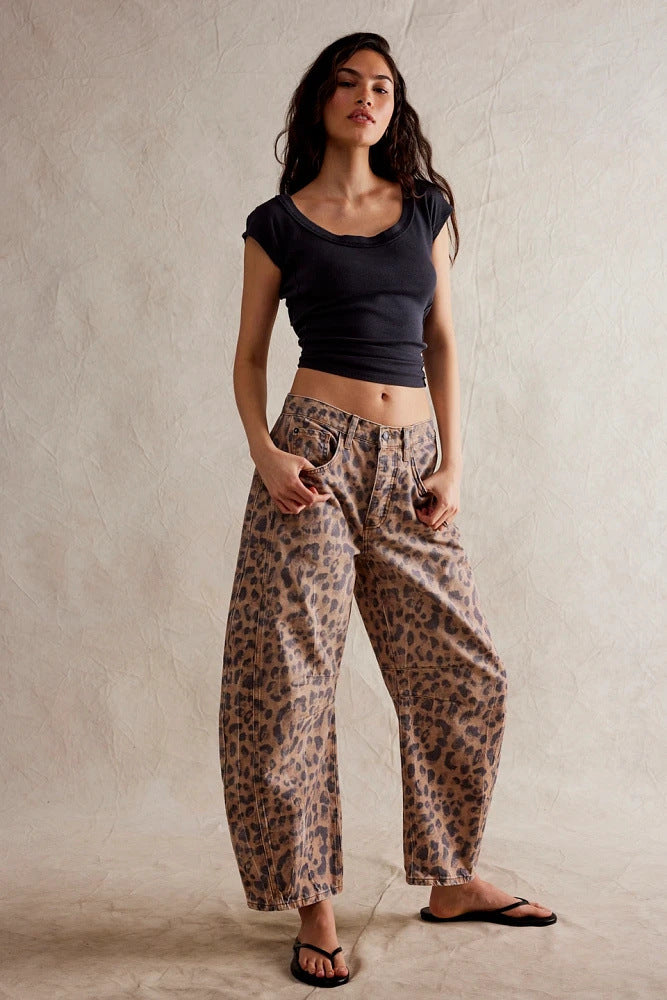Damen Baggy-Jeans im Modernen Stil WW