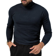 Herren eleganter Rollkragenpullover aus softem Material WW