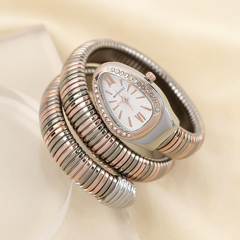 W&W Mode | Schlangenuhr Mit Quarzbewegung Und Persönlichem Armband