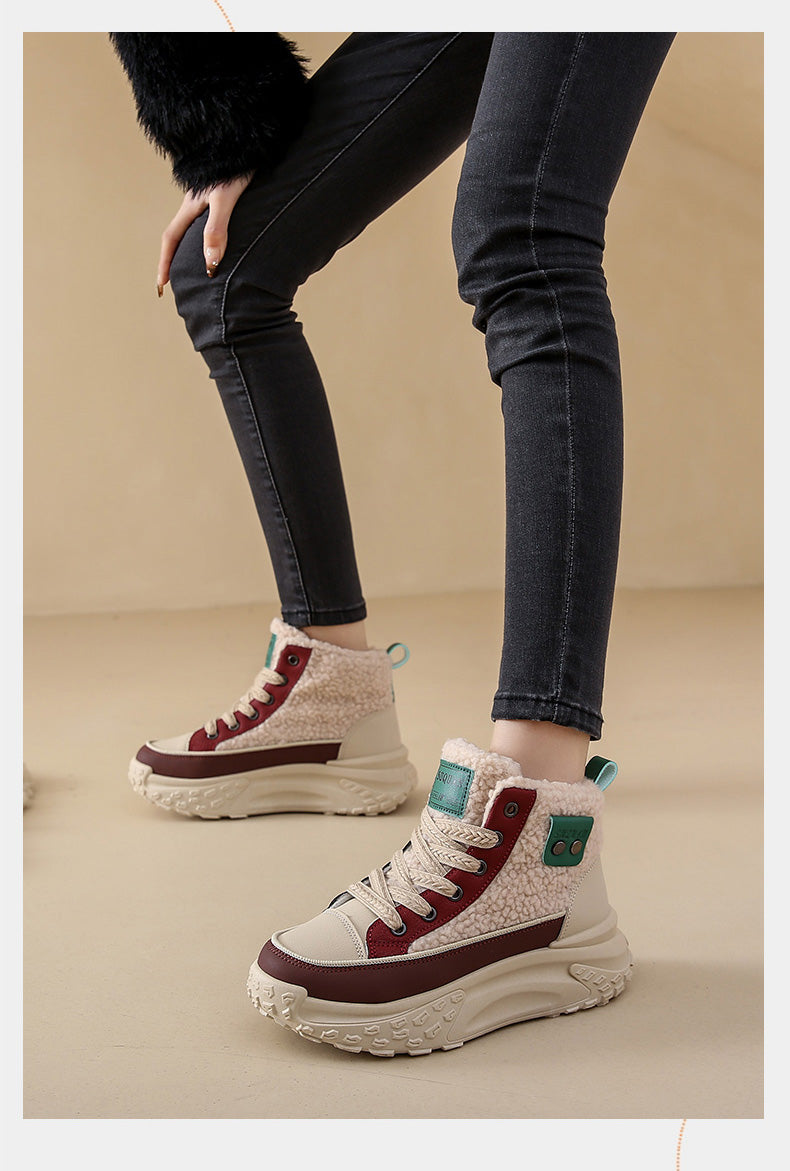 WW – Wasserdichte Plüsch-Stiefeletten
