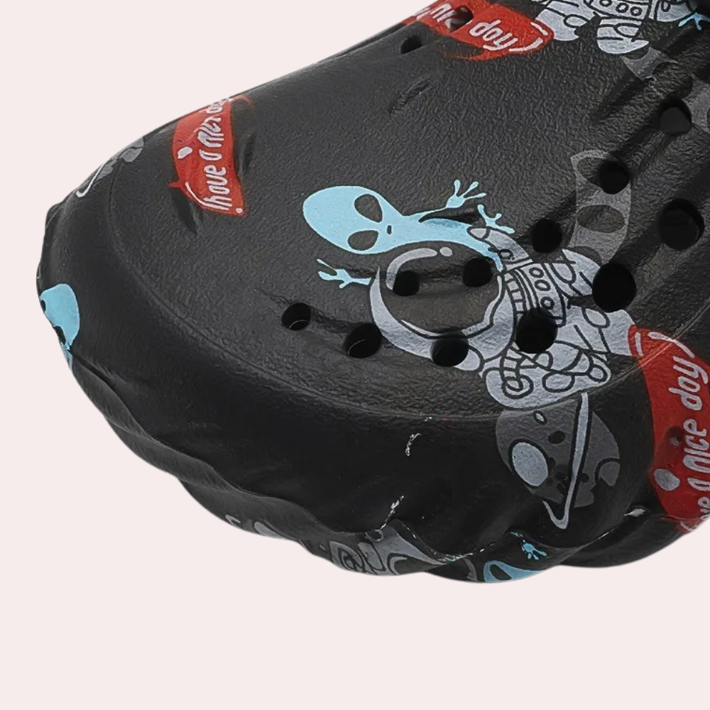 Herren-Sandalen mit Graffiti-Muster