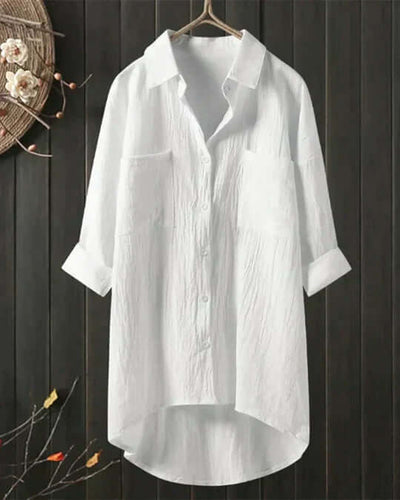 WW | Weiße Leinenbluse