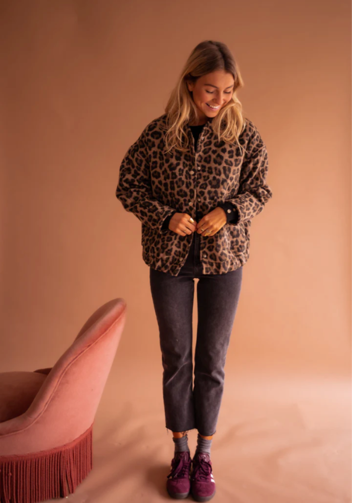W&W Mode | Leopard Bomberjacke