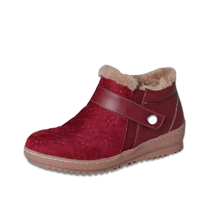 WW | Warme Rutschfest Wildlederimitat Stiefelette