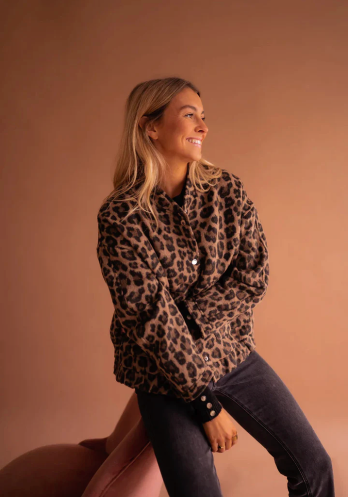 W&W Mode | Leopard Bomberjacke