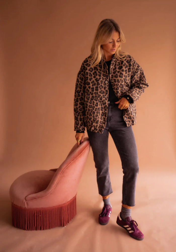 W&W Mode | Leopard Bomberjacke