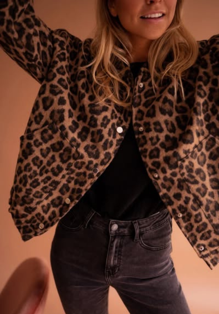 WW | Leopard Bomberjacke