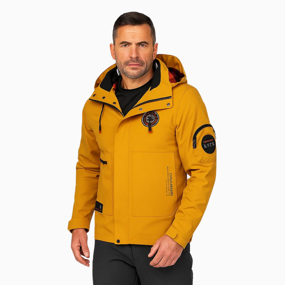 WW | Lightweight Men's Outdoor Jacket, windproof and waterproof with hood