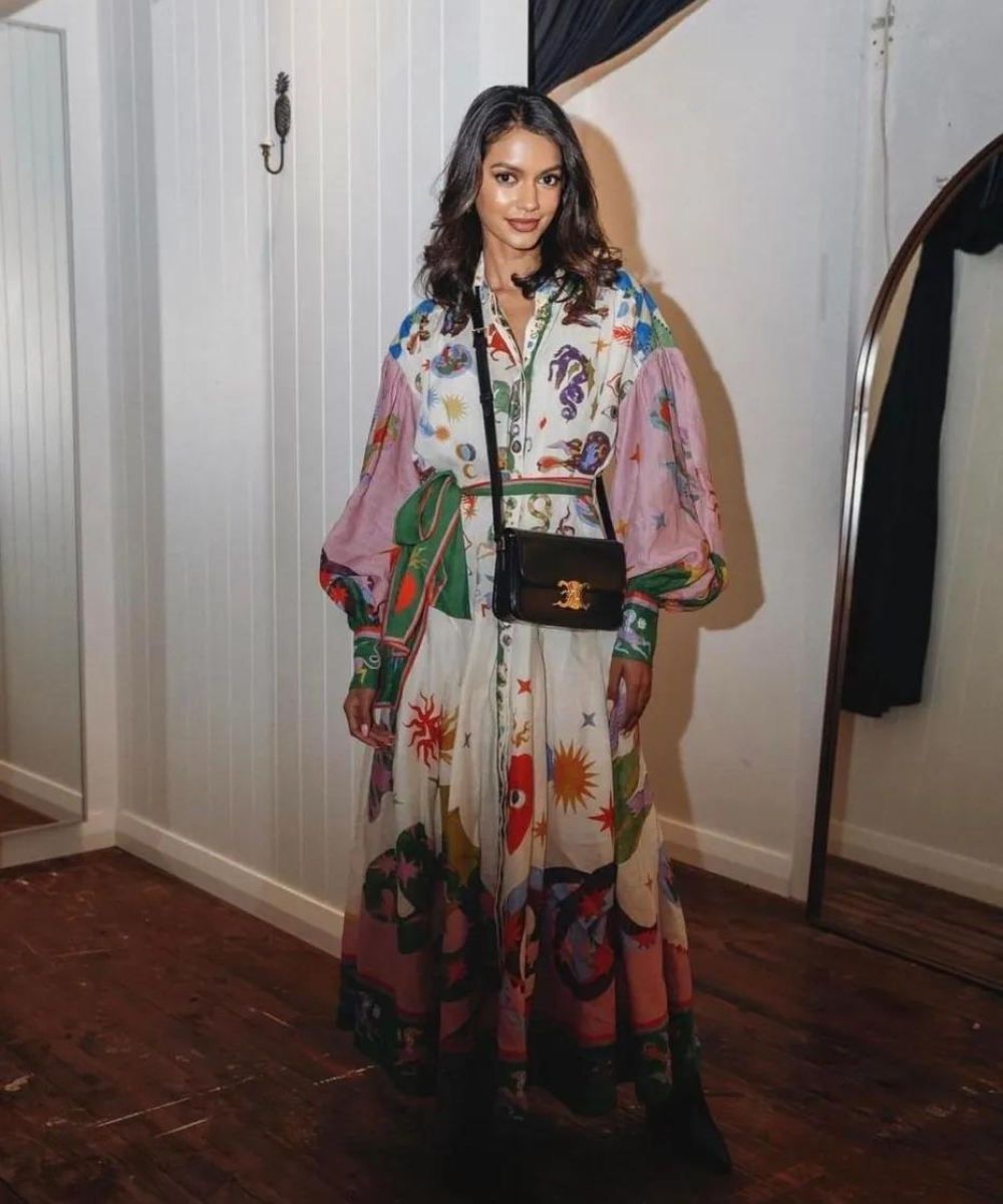 WW | Italienisches Maxi Kleid Für Damen Mit Boho Chic
