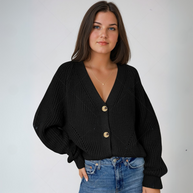 WW | STRICK-CARDIGAN MIT V-AUSSCHNITT
