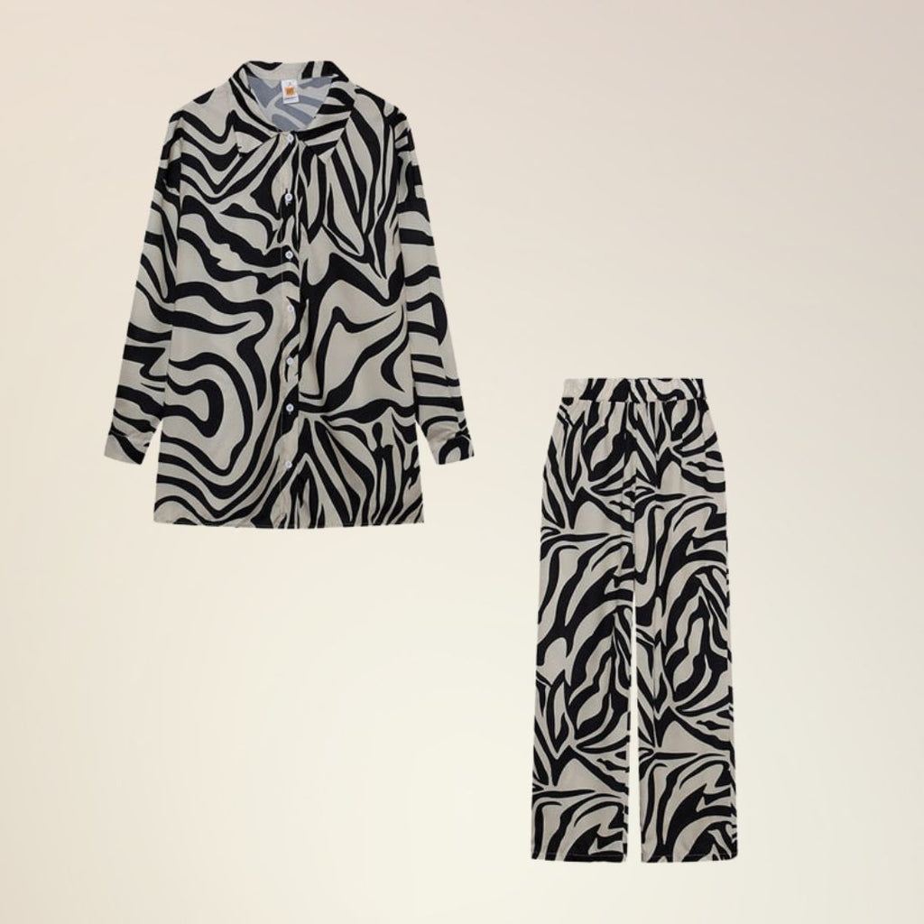 WW Damenkostüm | Trendiges Twinset für Damen mit Bluse und Hose