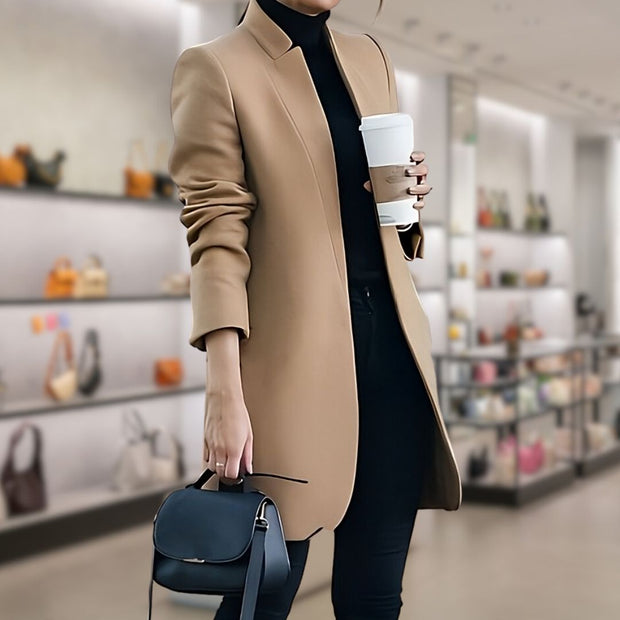 WW | Damen Herbst Winter Wollblazer - Stilvoll & Warm für Kalte Tage