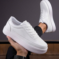 WW | Weiße Orthopädische Sneakers Herren Unterstützung Und Komfort