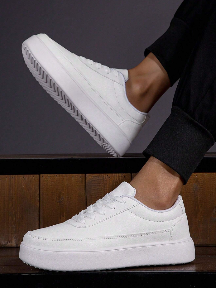 WW | Weiße Orthopädische Sneakers Herren Unterstützung Und Komfort
