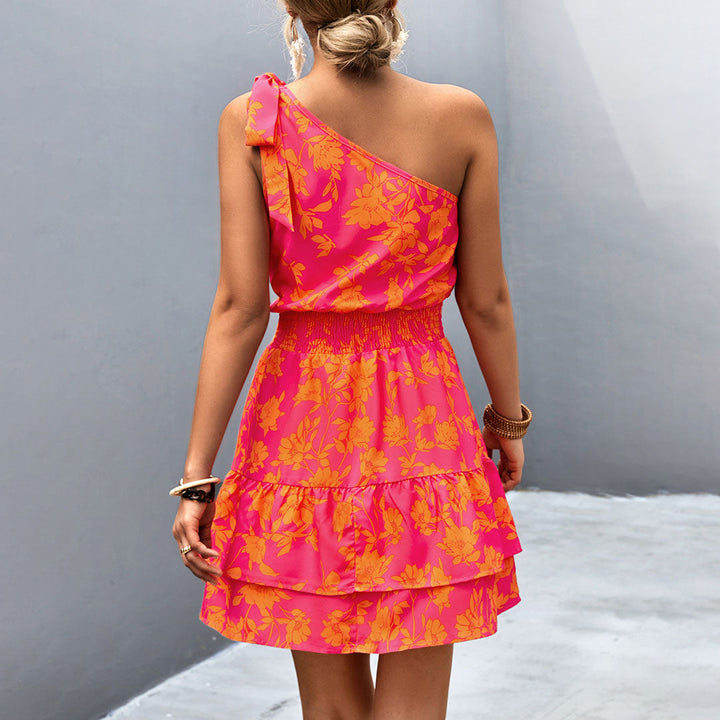 W&W Mode - Ein-Schulter Sommerkleid