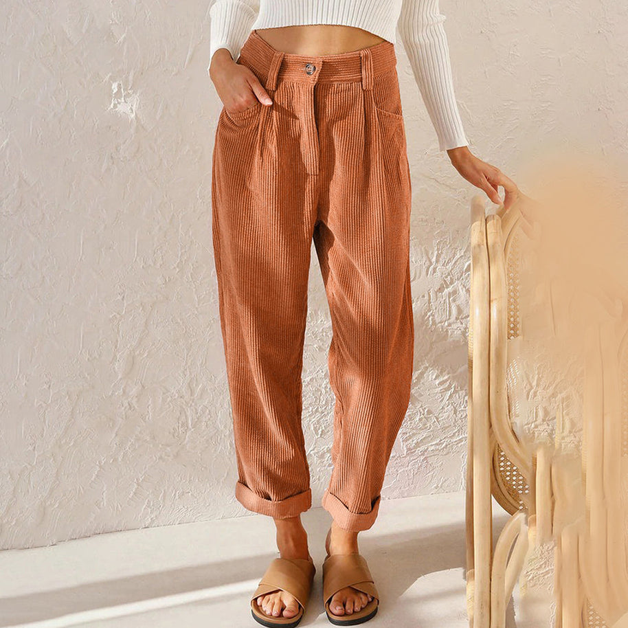 WW | Elegante Hochbundhose aus Cord