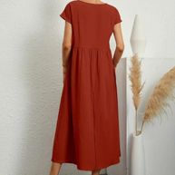 Ruby™ | Elegantes Grundlegendes Kleid aus Baumwolle
