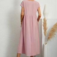 Ruby™ | Elegantes Grundlegendes Kleid aus Baumwolle