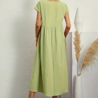 Ruby™ | Elegantes Grundlegendes Kleid aus Baumwolle