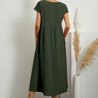 Ruby™ | Elegantes Grundlegendes Kleid aus Baumwolle