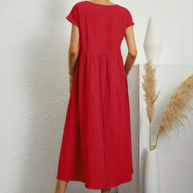 Ruby™ | Elegantes Grundlegendes Kleid aus Baumwolle