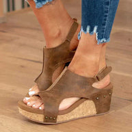 WW | Sandalen Plateau Korksohle Keilsandaletten Sommerschuhe