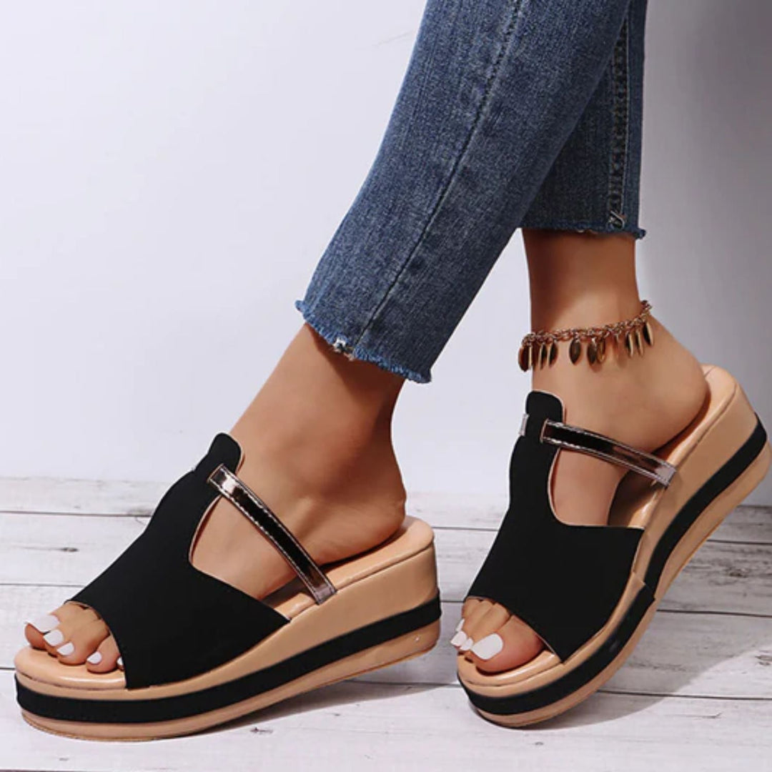 W&W Mode | formbewusste, orthopädische Sandalen mit hohem Absatz